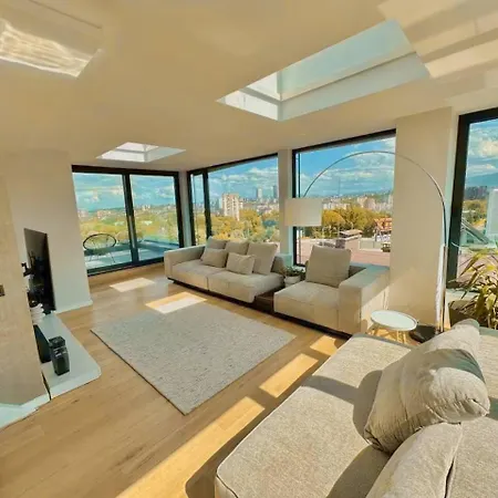 360 Stunning View 2 Floors Penthouse 3bd 2ba Appartement Sofia