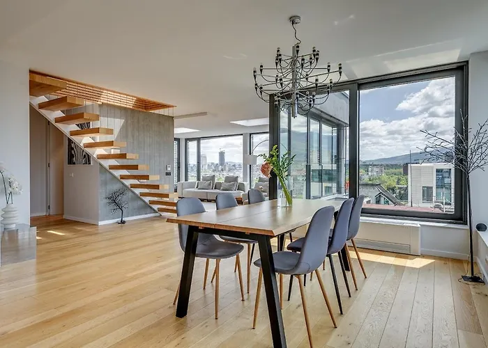 360 Stunning View 2 Floors Penthouse 3bd 2ba Lägenhet *