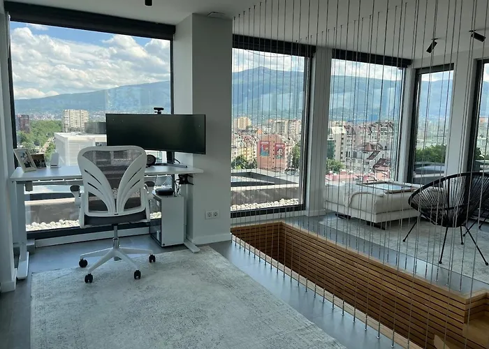 360 Stunning View 2 Floors Penthouse 3bd 2ba Lägenhet Sofia